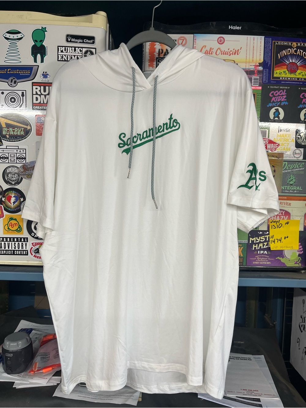 Sacramento A's Athletics SGA 7/18/26 XL Short Sleeve Hoodie Sweatshirt